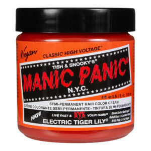Electric Tiger Lily från Manic Panic en semi-permanent hårfärg, finns hos Frisörgrossen