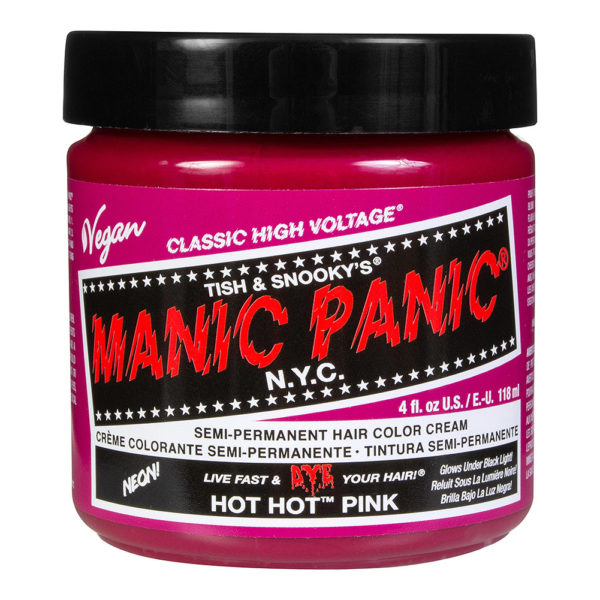 Hot hot Pink från Manic Panic, semi-permanent färg finns hos Frisörgrossen