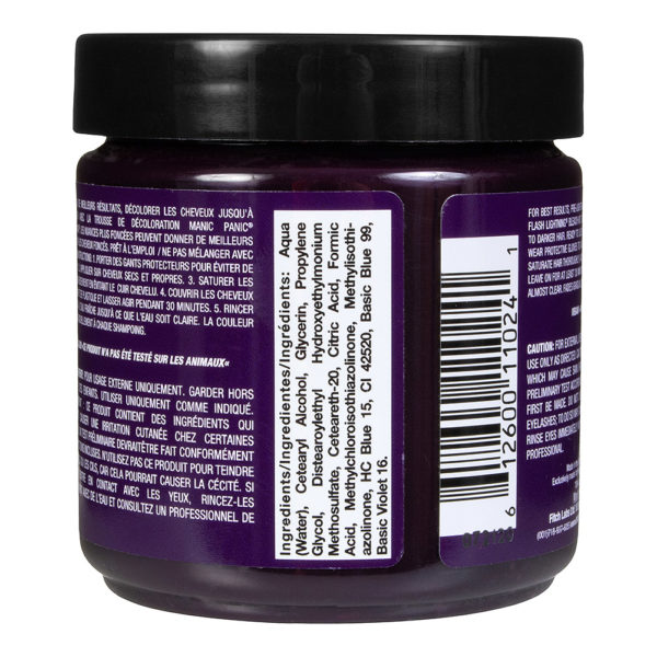 Purple Haze från Manic Panic, lila semi-permanent hårfärg finns på Frisörgrossen
